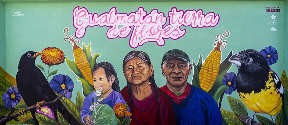 Mural Gualmatán tierra de flores