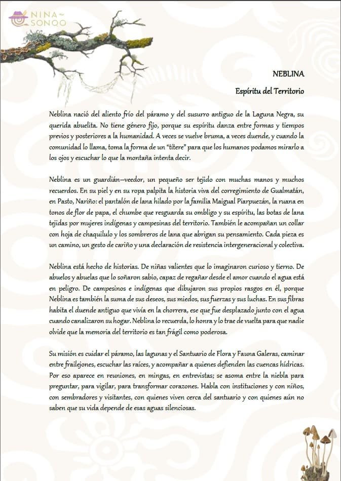 Portada del documento «Neblina, Espíritu del Territorio»