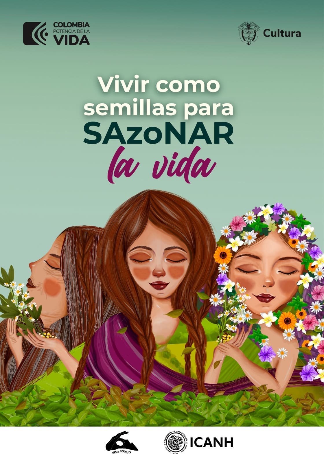 Póster Vivir como semillas para SAzoNAR la vida